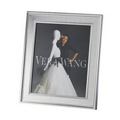 Wedgwood Waterford Crystal Grosgrain Silver 8"x10" Photo Frame
